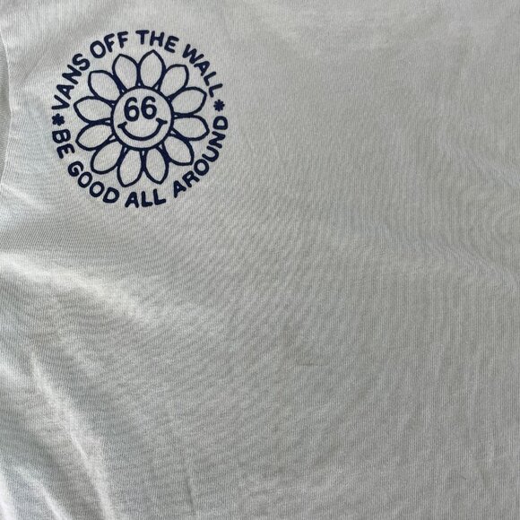 Vans Vintage Peace of Mind Classic Fit LS Cotton T Shirt Celadon Green Sz XS - Picture 5 of 13